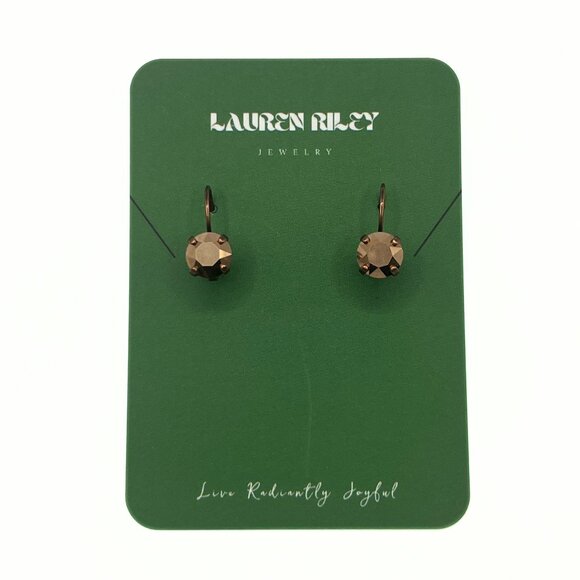 Jewelry - Handcrafted Swarovski Copper Crystal Drop Earrings - Copper Plated Unique Finds